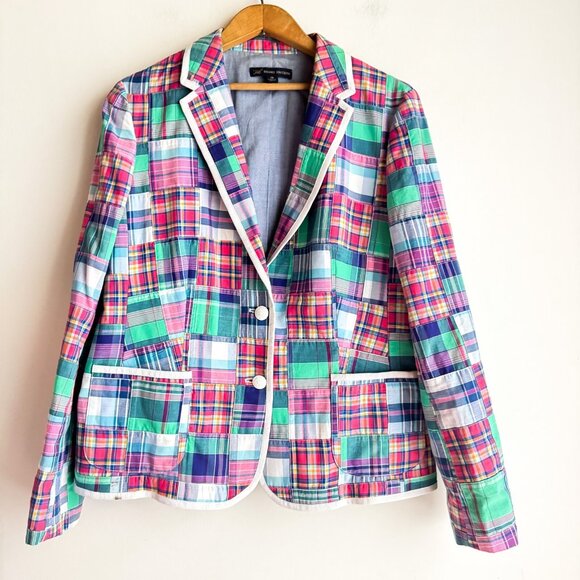 Colorful Plaid Blazer - Picture 2 of 10